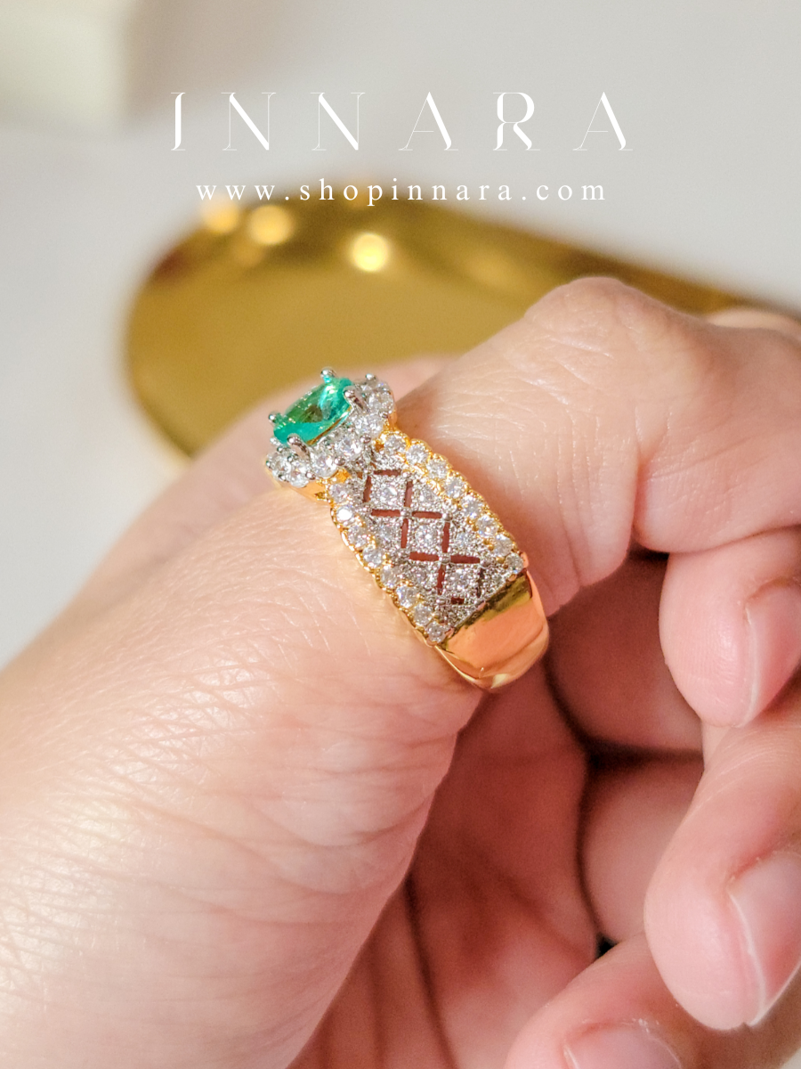 Ivy Blossom Ring (Adjustable)