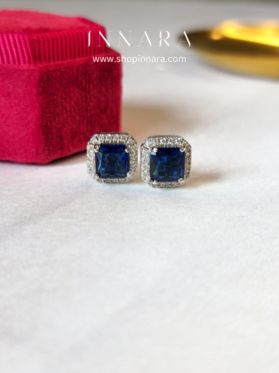 Midnight Sapphire Studs