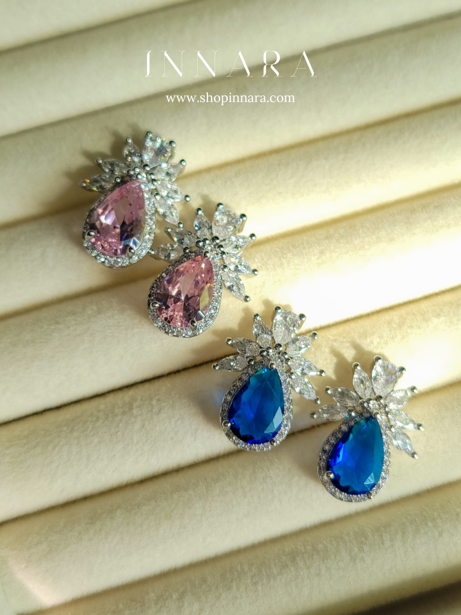 Pink Prism Sparkle Earrings