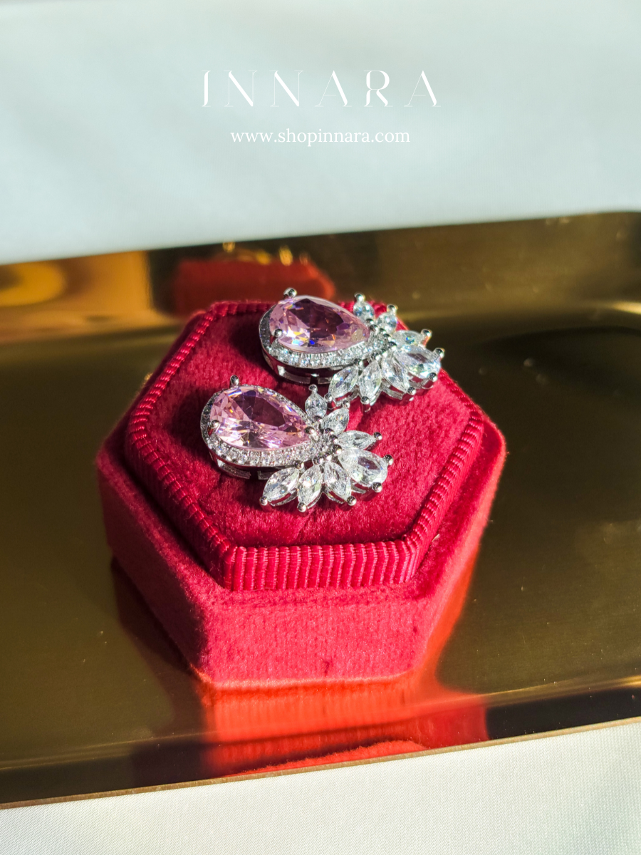 Pink Prism Sparkle Earrings