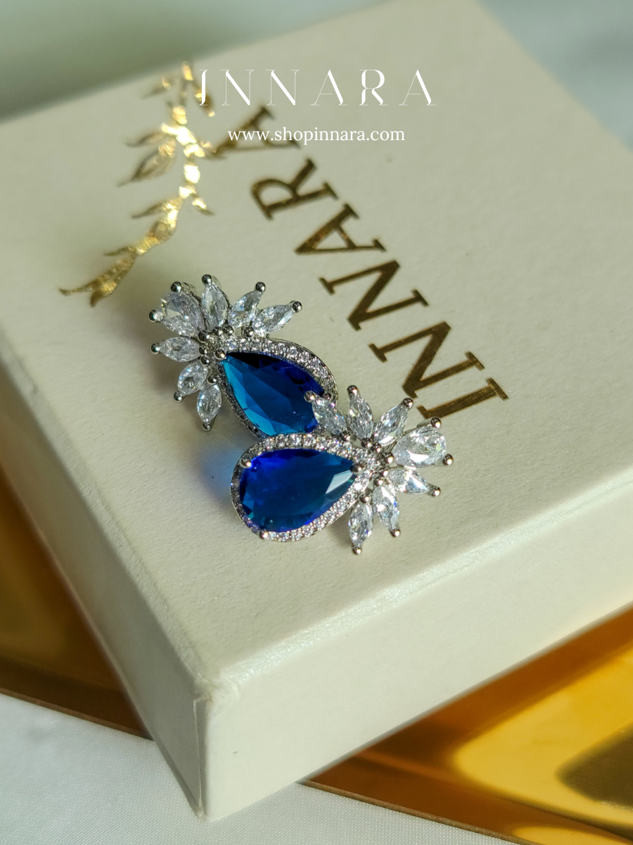 Blue Prism Sparkle Earrings