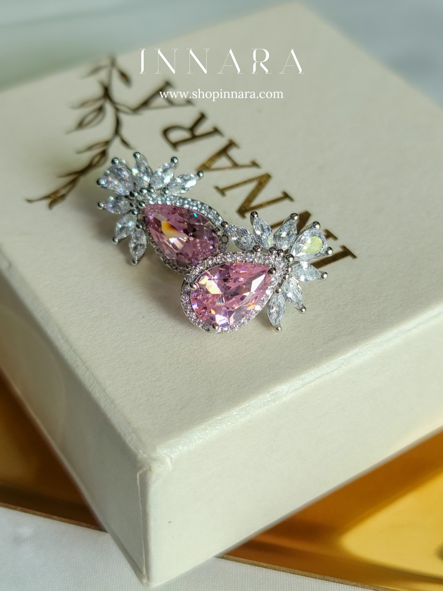 Pink Prism Sparkle Earrings