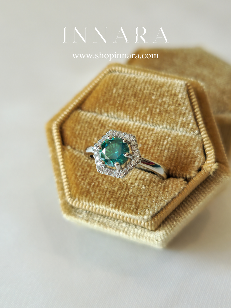 Aqua Prism Ring (Adjustable)