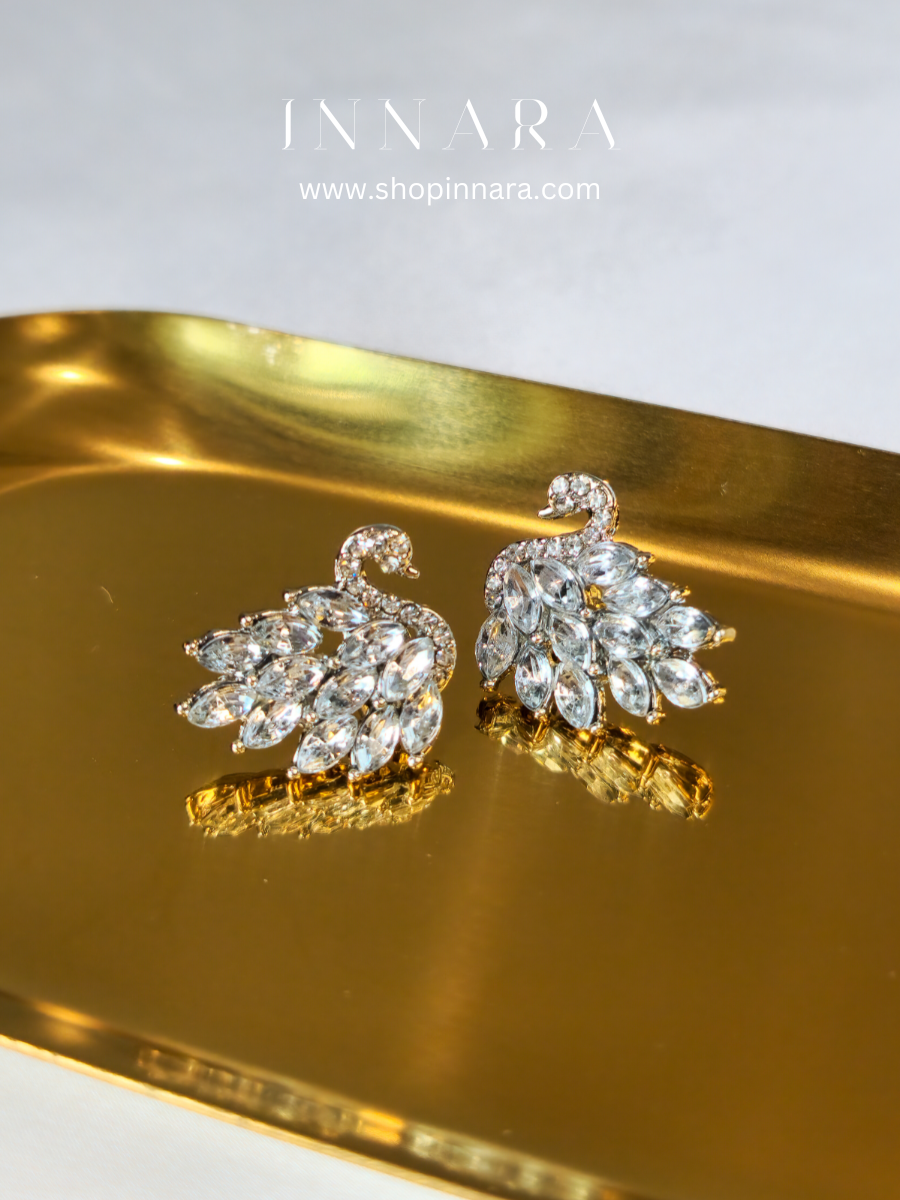 Ethereal Swan Elegance Earrings