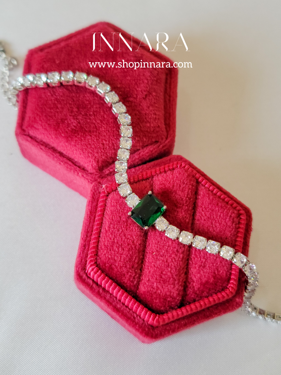 Green Envy Square Bracelet