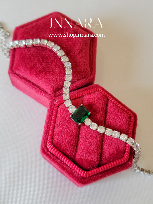 Green Envy Square Bracelet