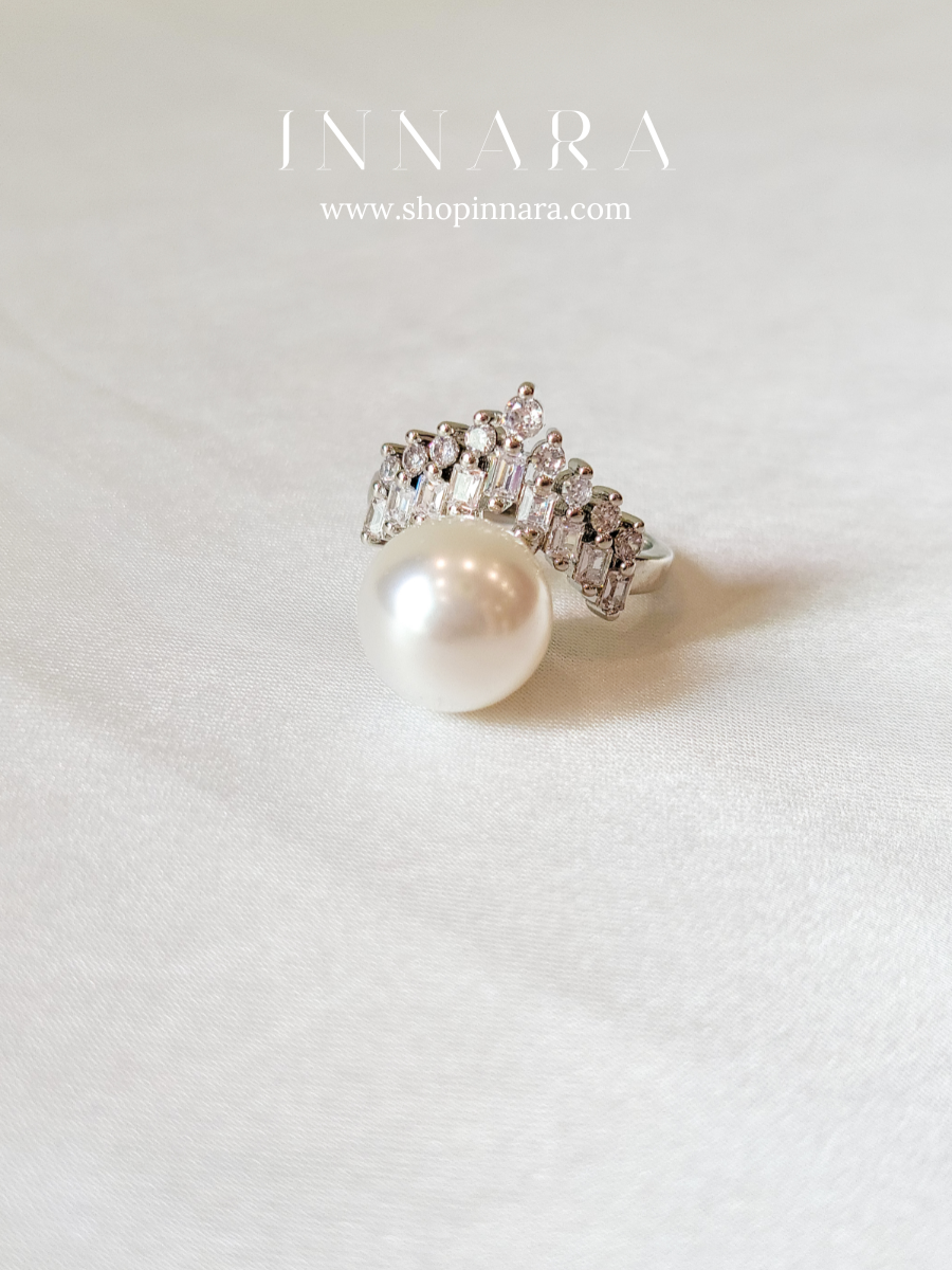 Aurora Pearl Ring (Adjustable)