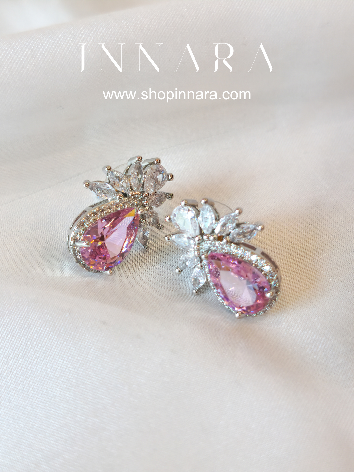 Pink Prism Sparkle Earrings