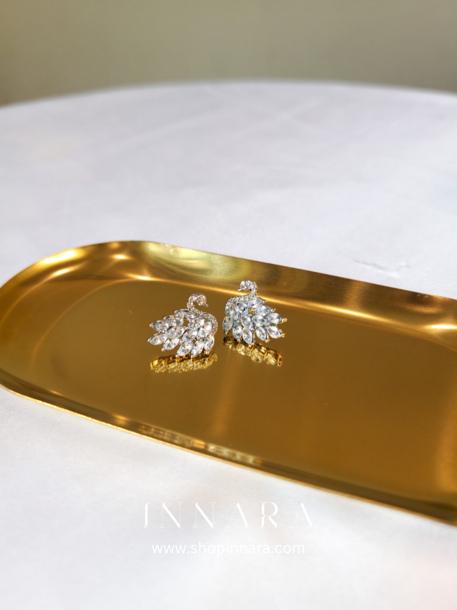 Ethereal Swan Elegance Earrings