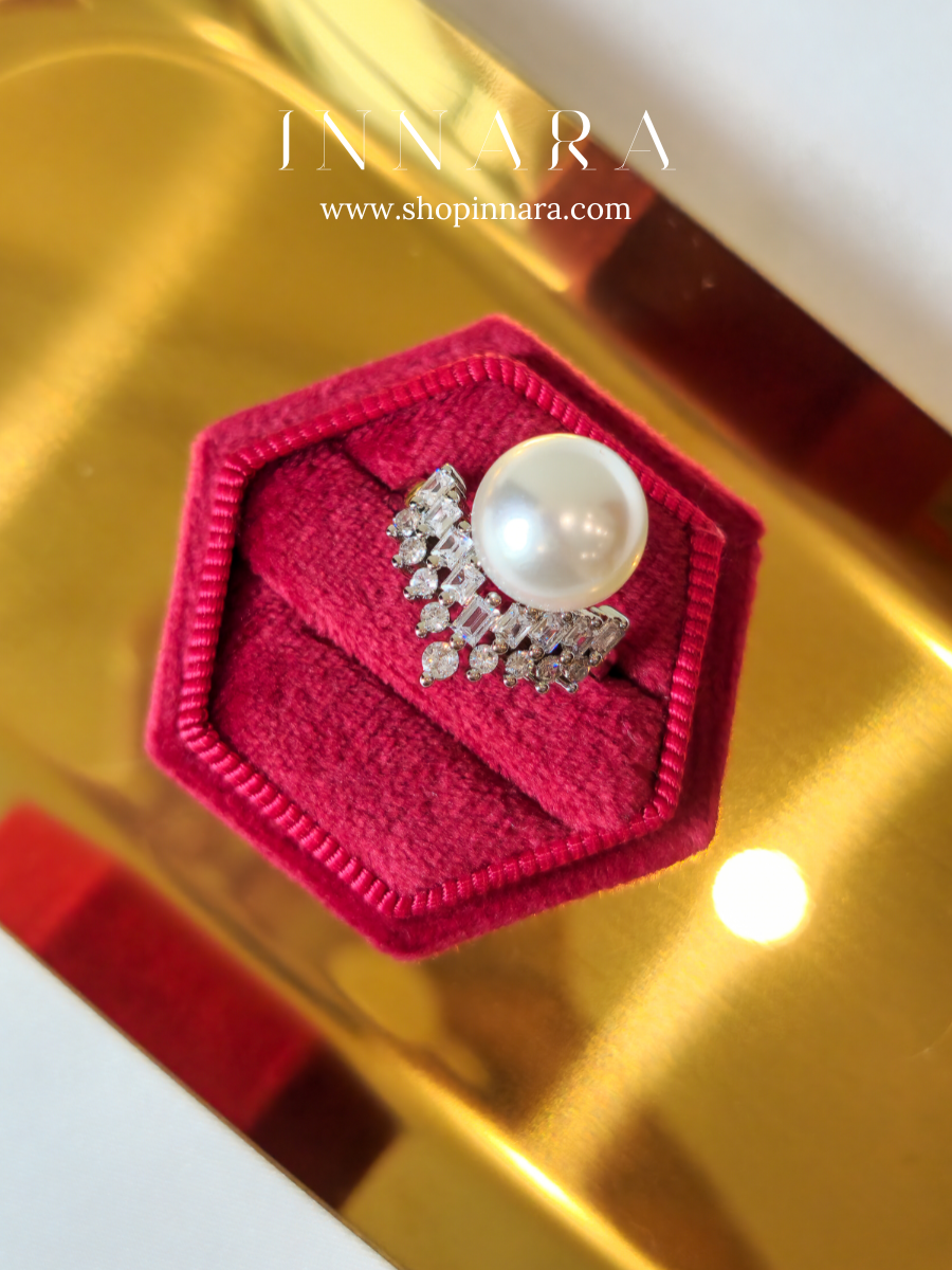 Aurora Pearl Ring (Adjustable)