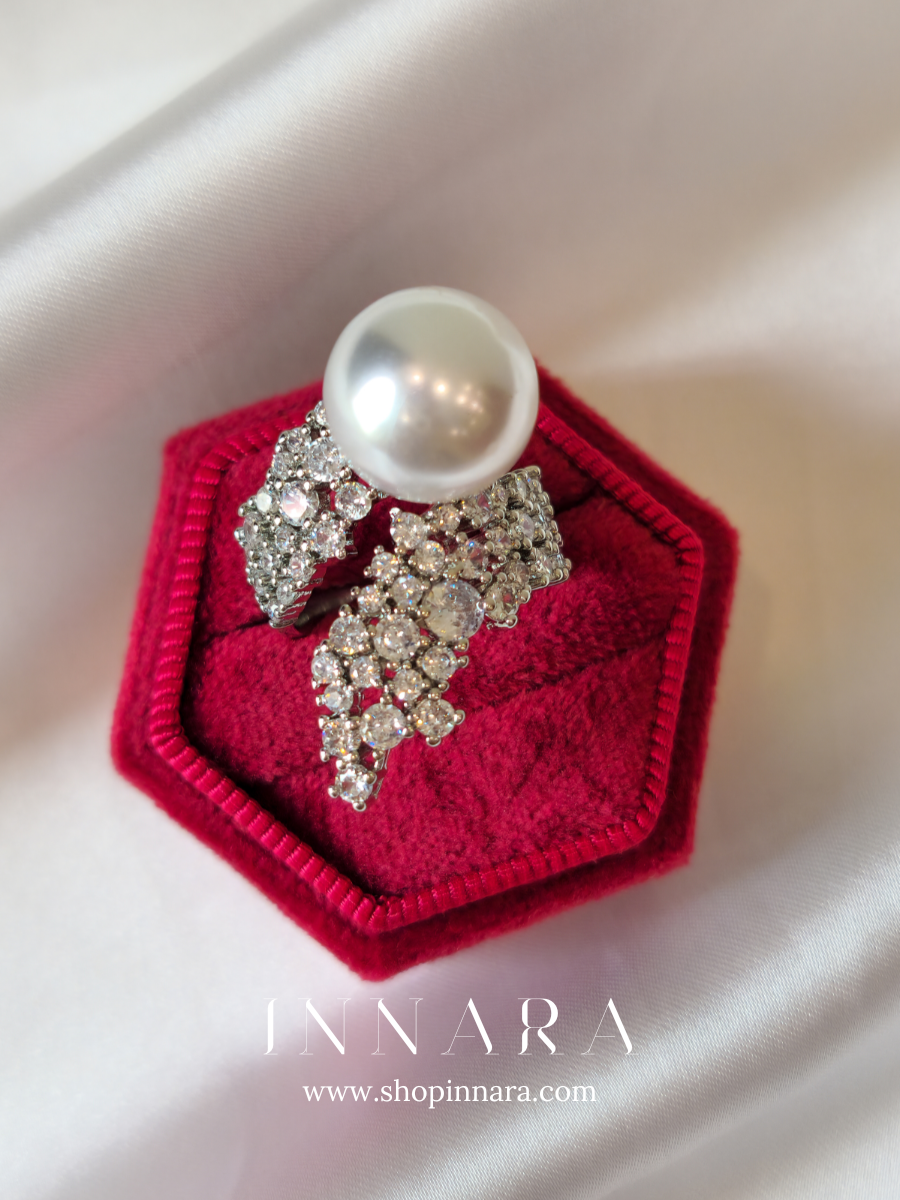 Pearl Symphony Ring (Adjustable)