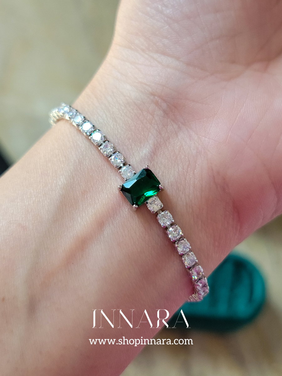 Green Envy Square Bracelet