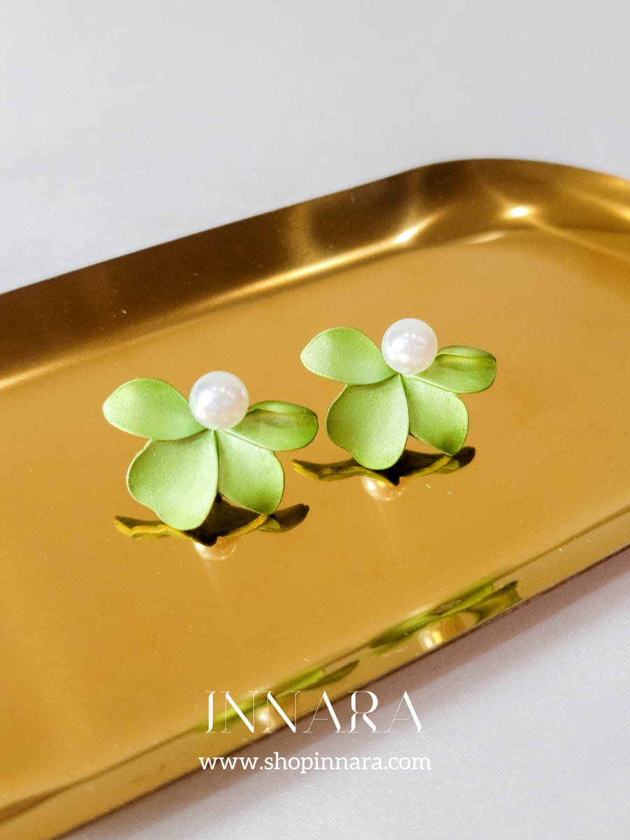 Lime Blossom Studs