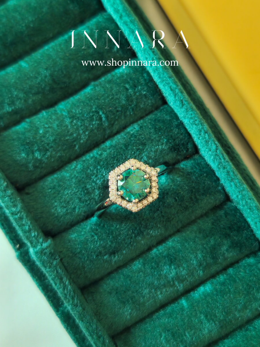 Aqua Prism Ring (Adjustable)