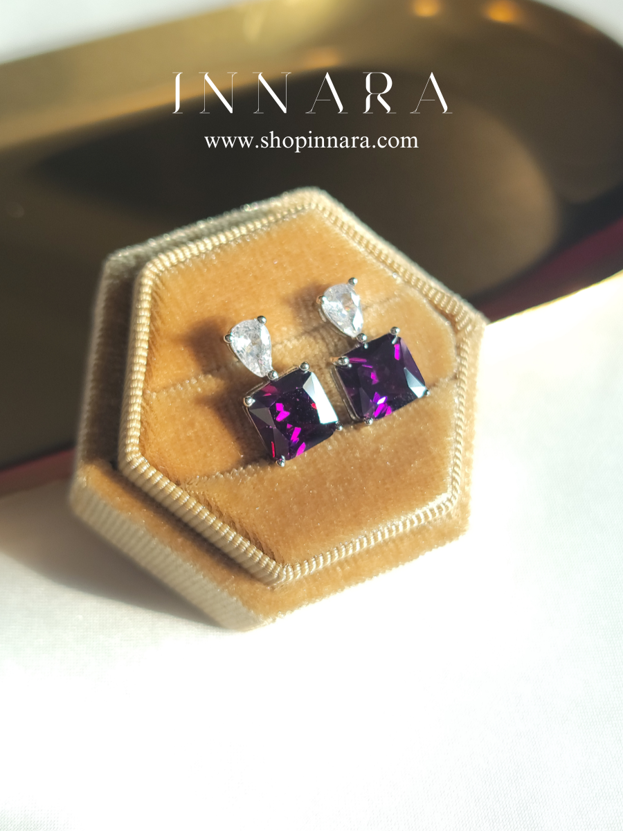 Lavender Cascade Studs