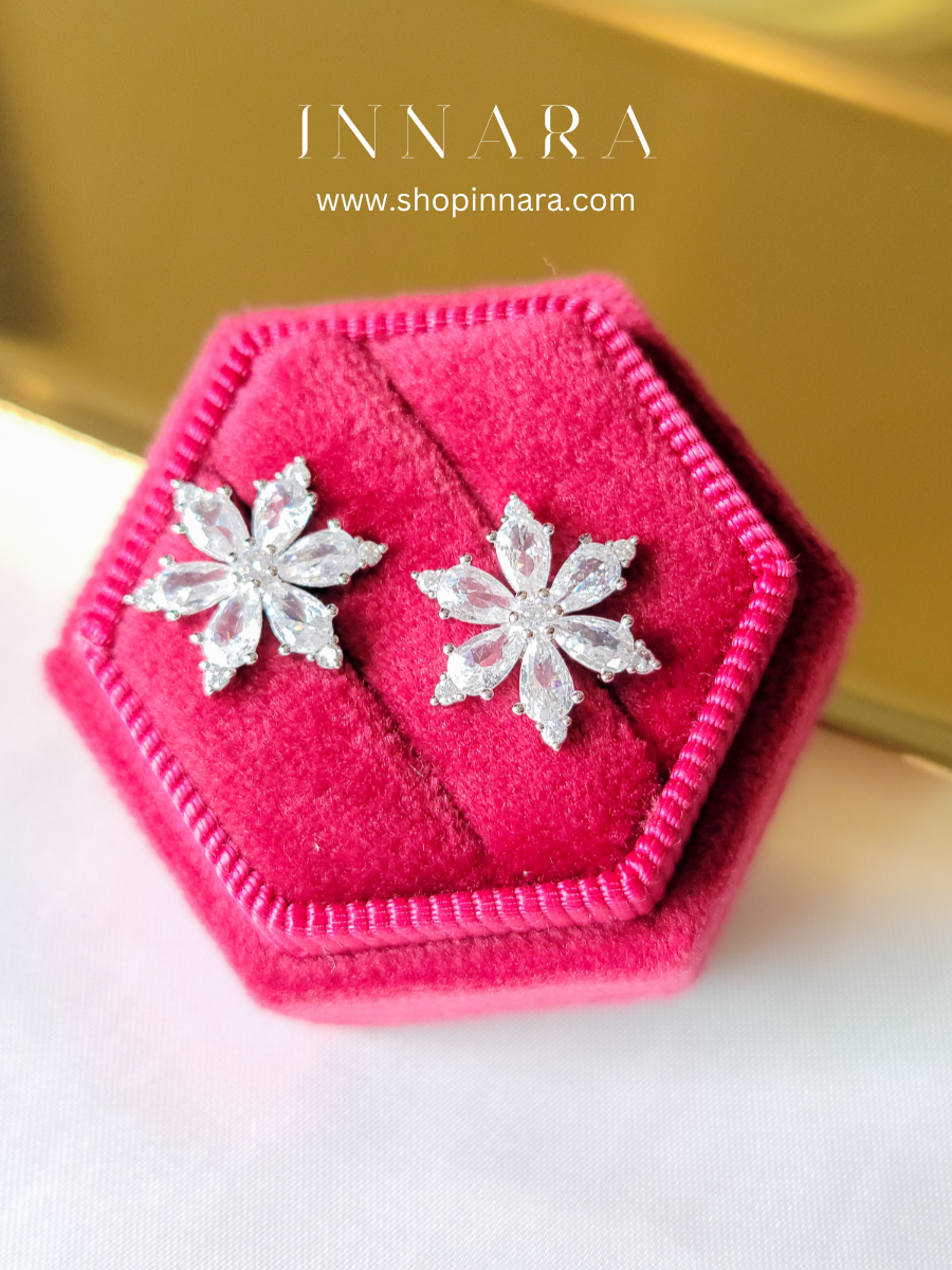Crystal Snowdrop Studs