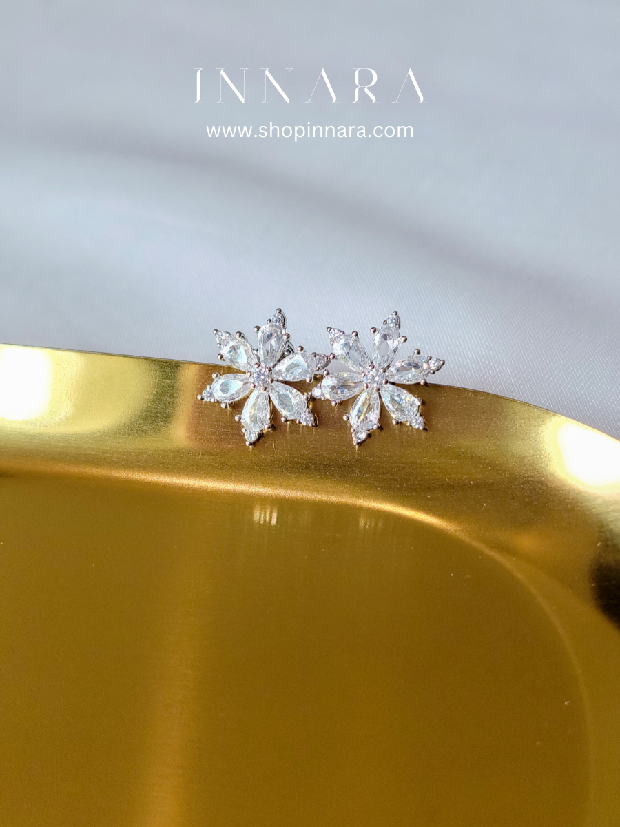 Crystal Snowdrop Studs