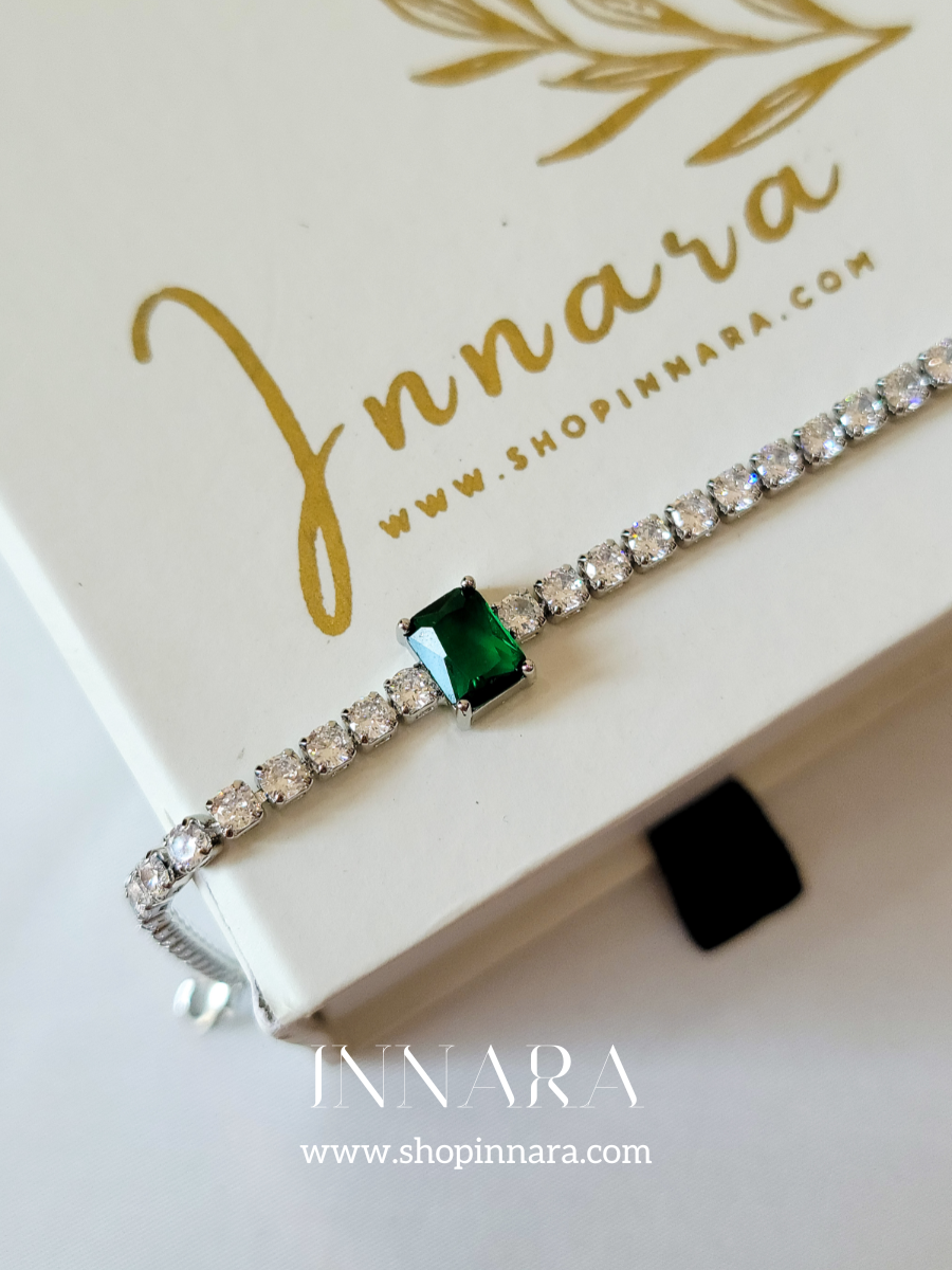 Green Envy Square Bracelet