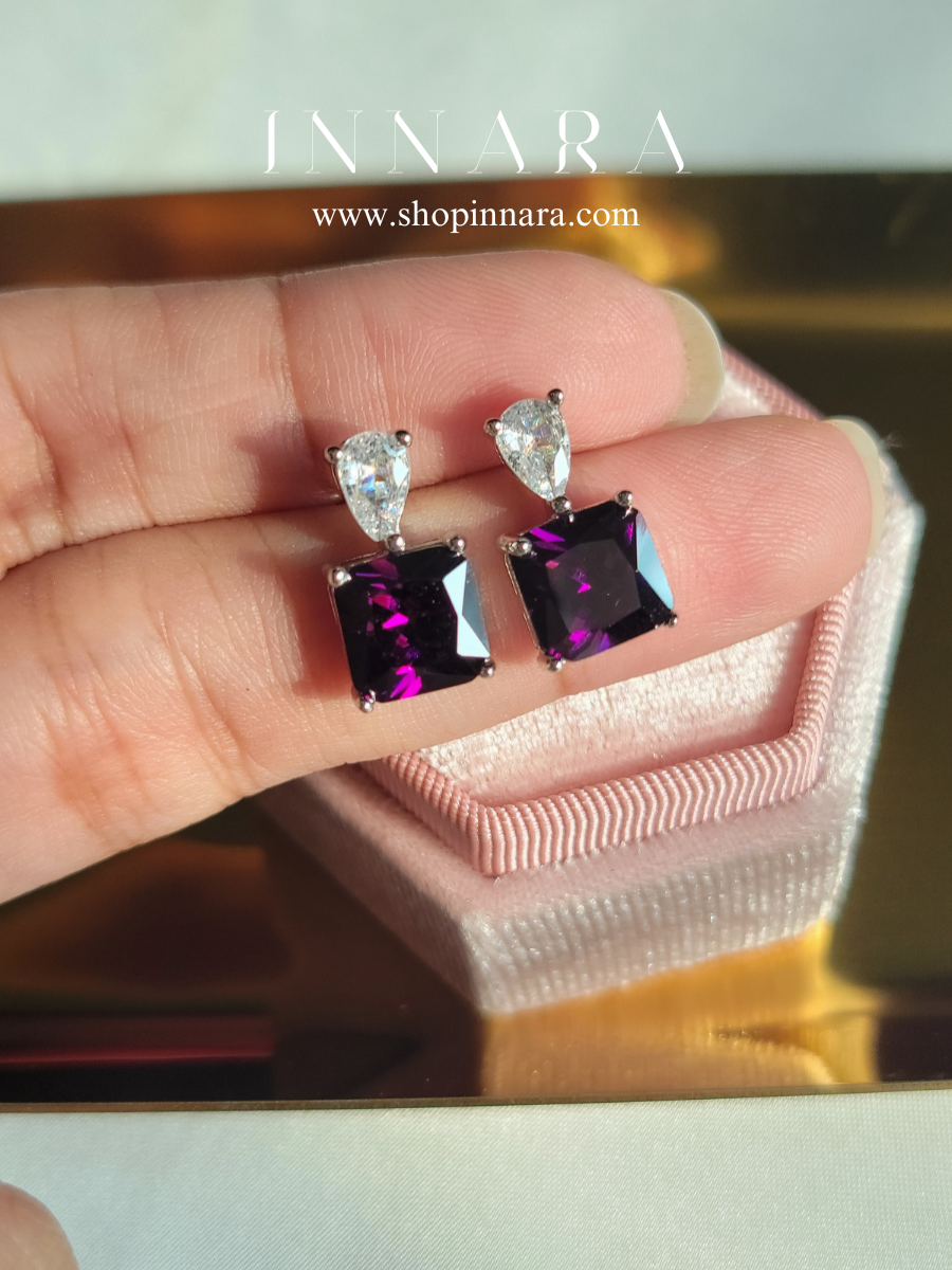 Lavender Cascade Studs
