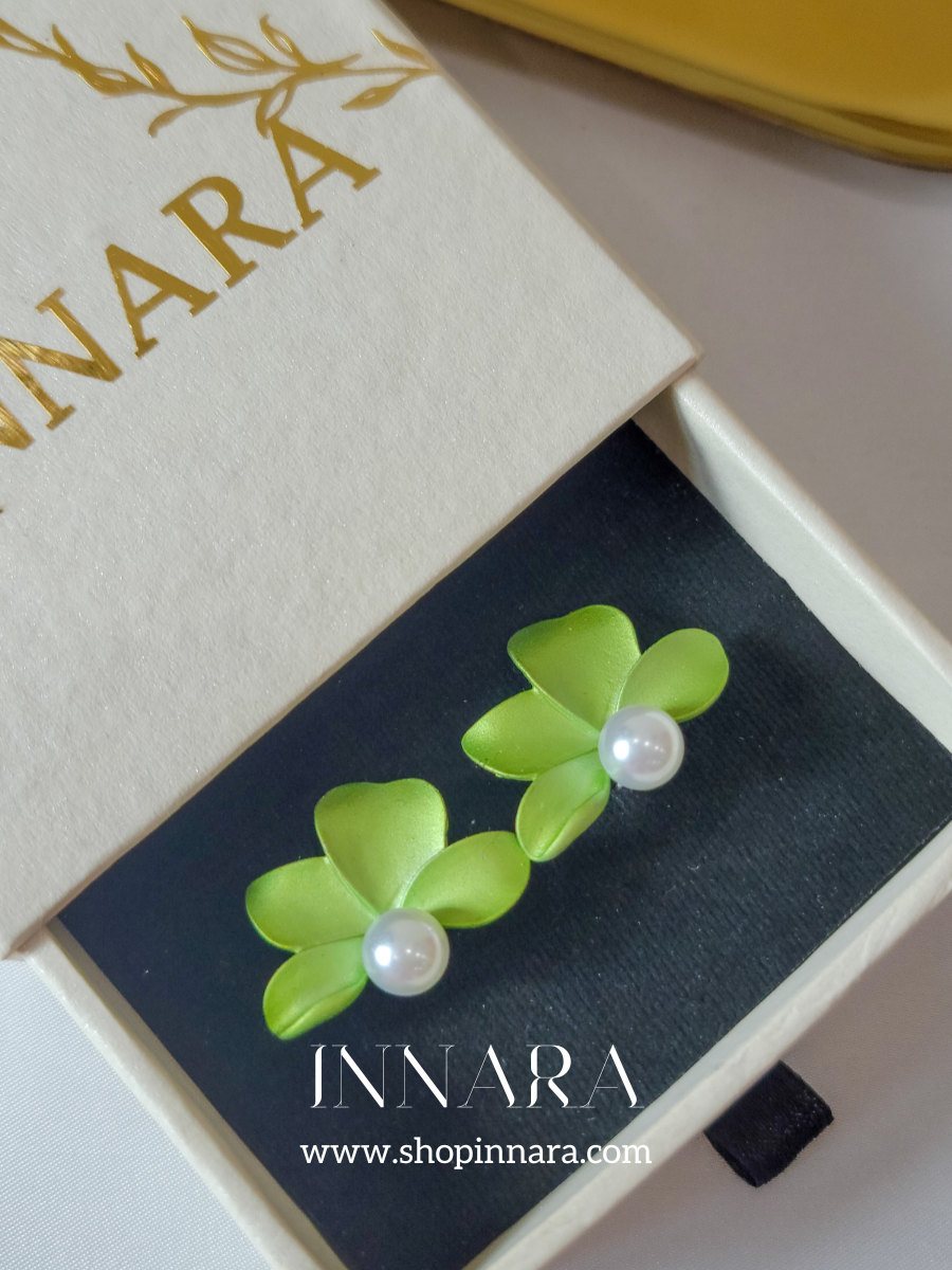 Lime Blossom Studs