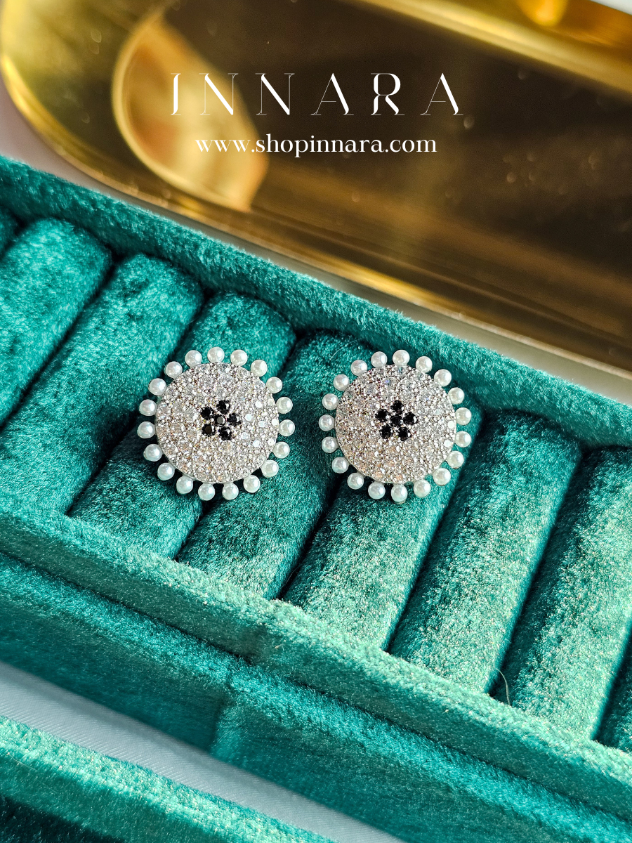 CZ Pearl Glow Studs