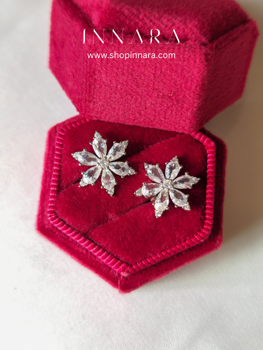 Crystal Snowdrop Studs