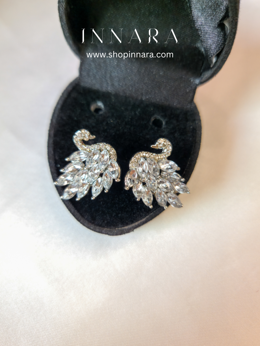 Ethereal Swan Elegance Earrings