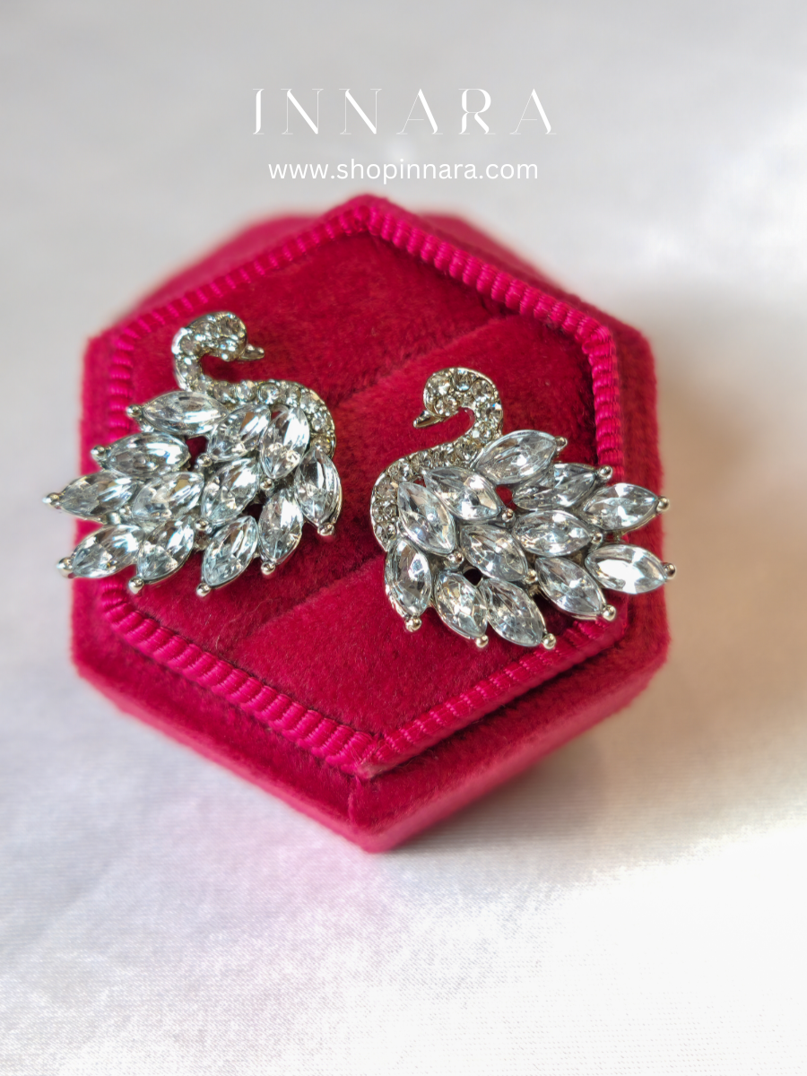 Ethereal Swan Elegance Earrings