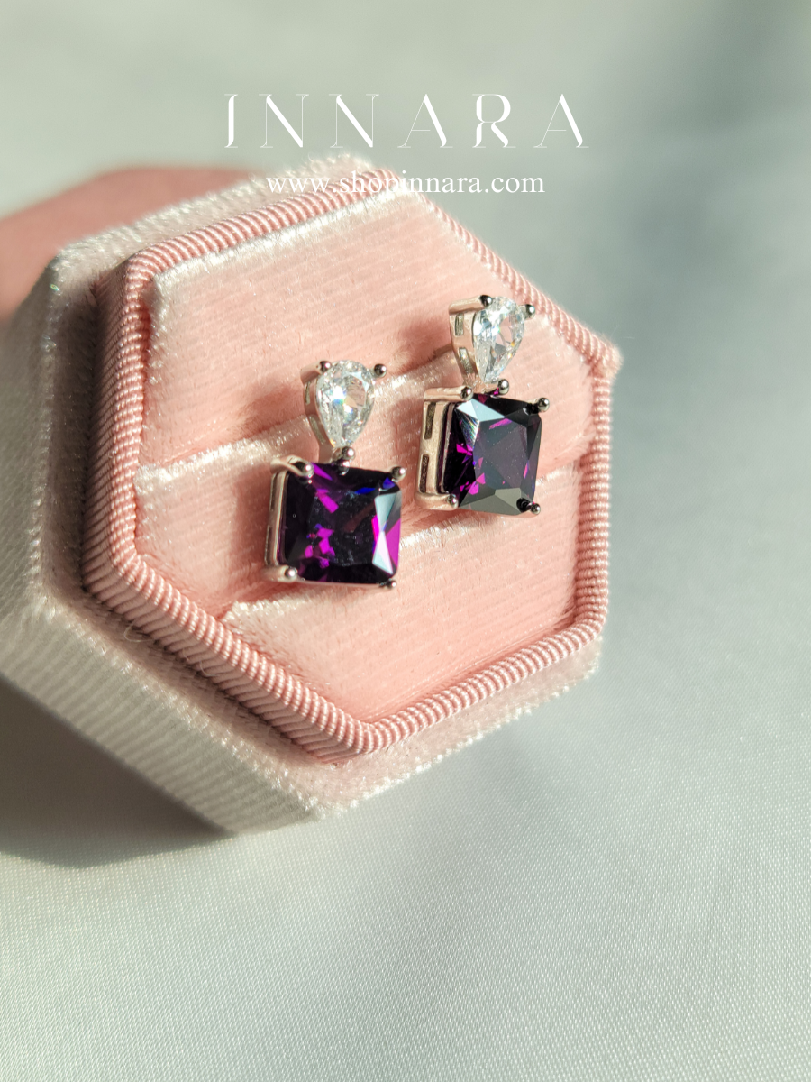 Lavender Cascade Studs