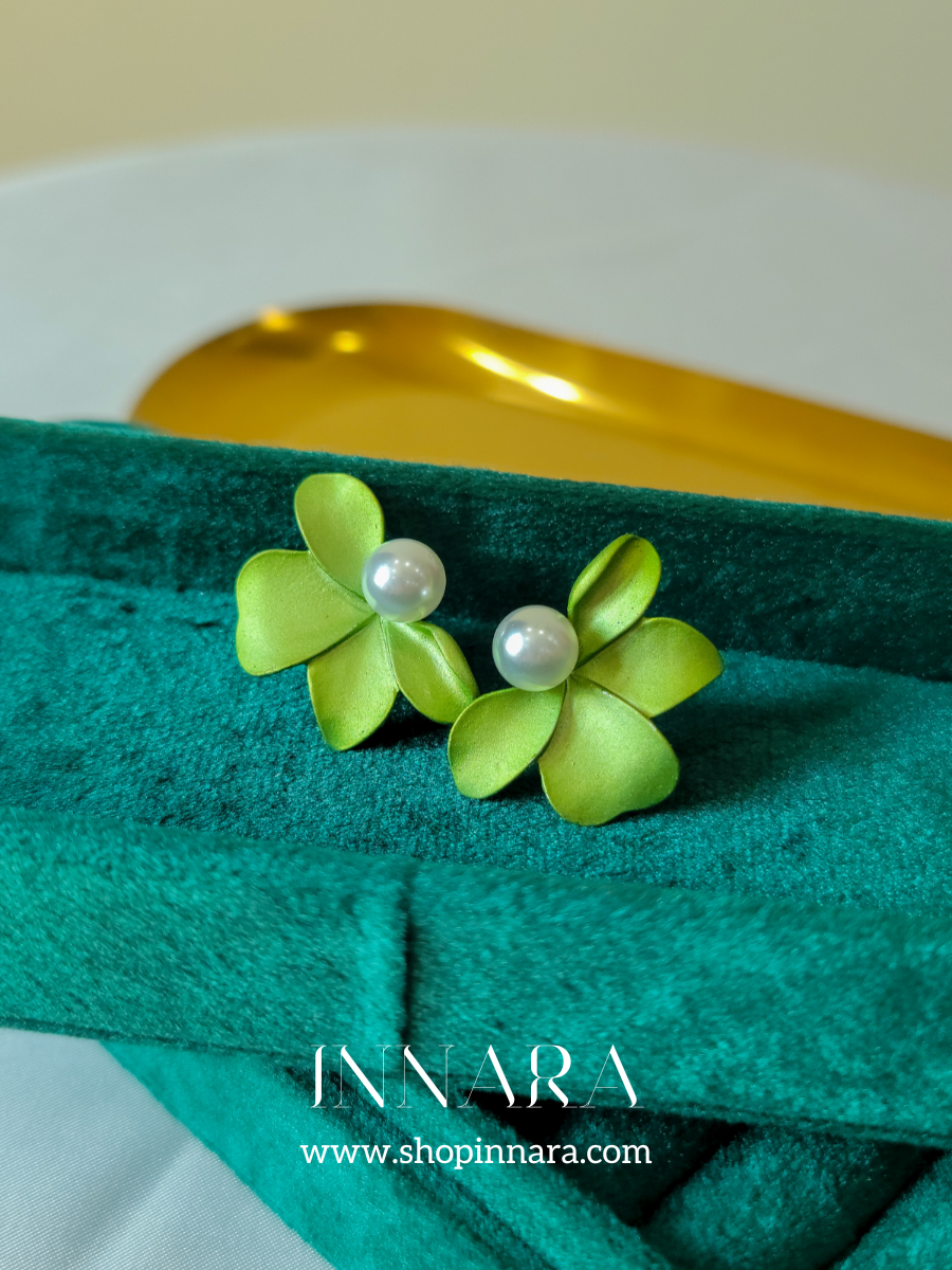Lime Blossom Studs