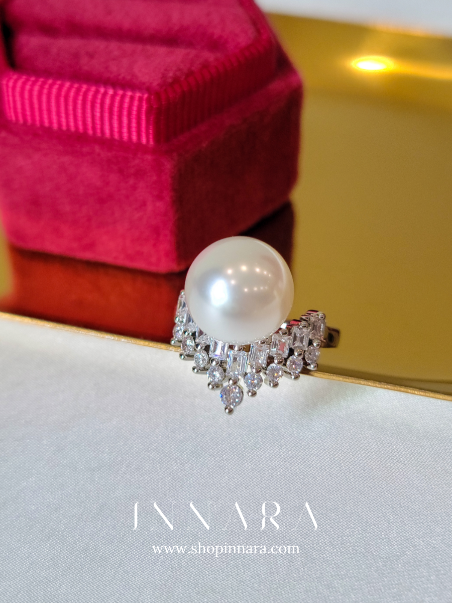 Aurora Pearl Ring (Adjustable)