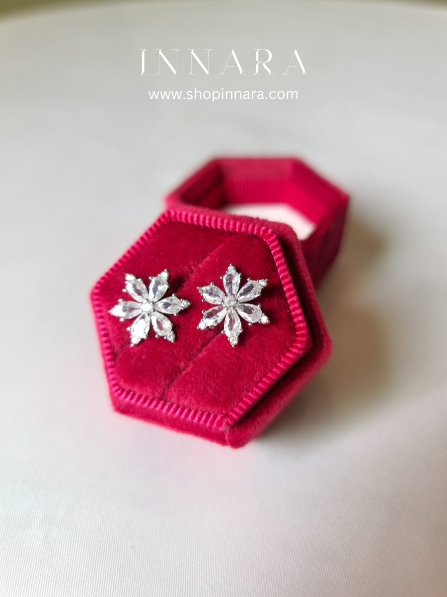 Crystal Snowdrop Studs