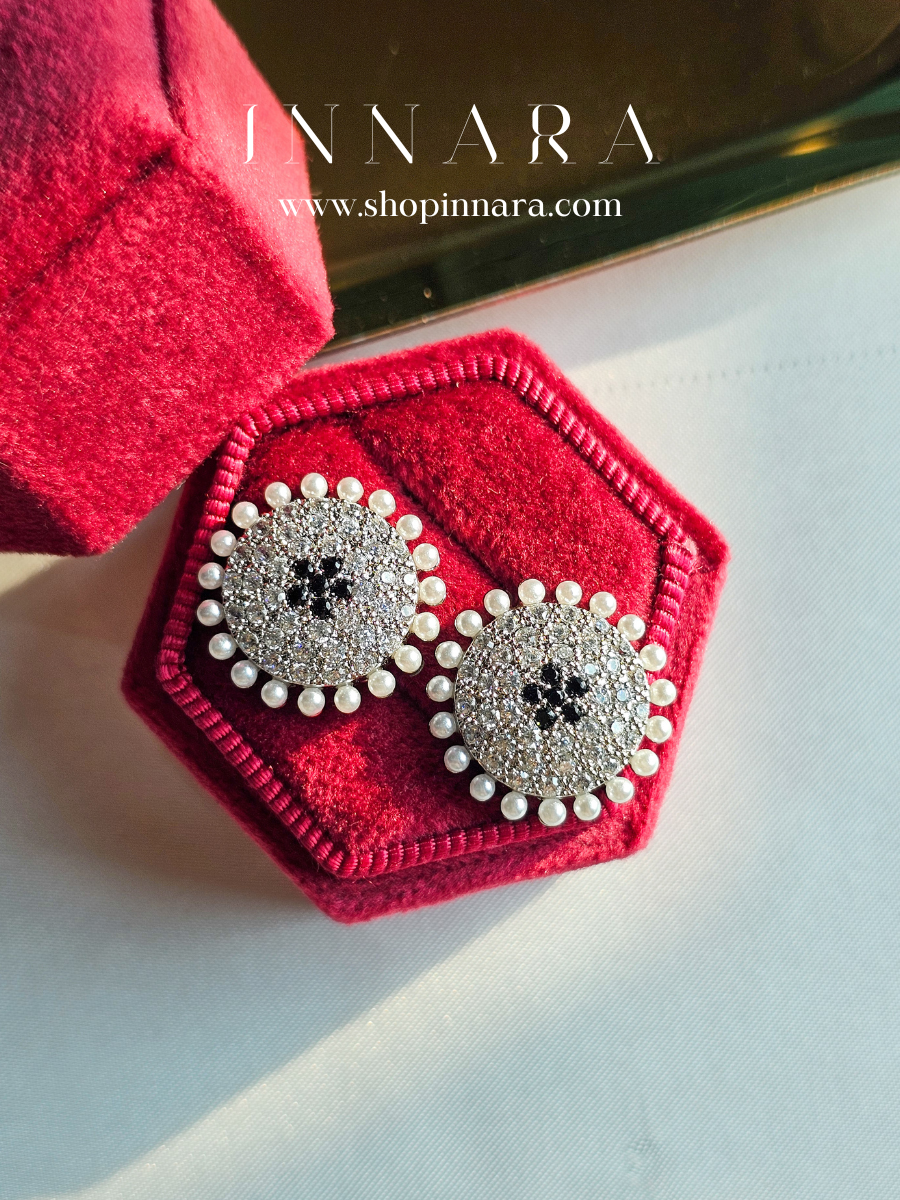 CZ Pearl Glow Studs