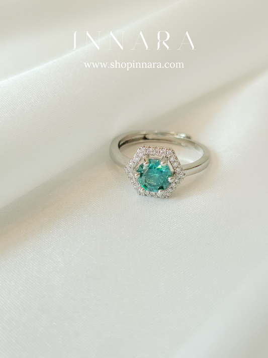 Aqua Prism Ring (Adjustable)