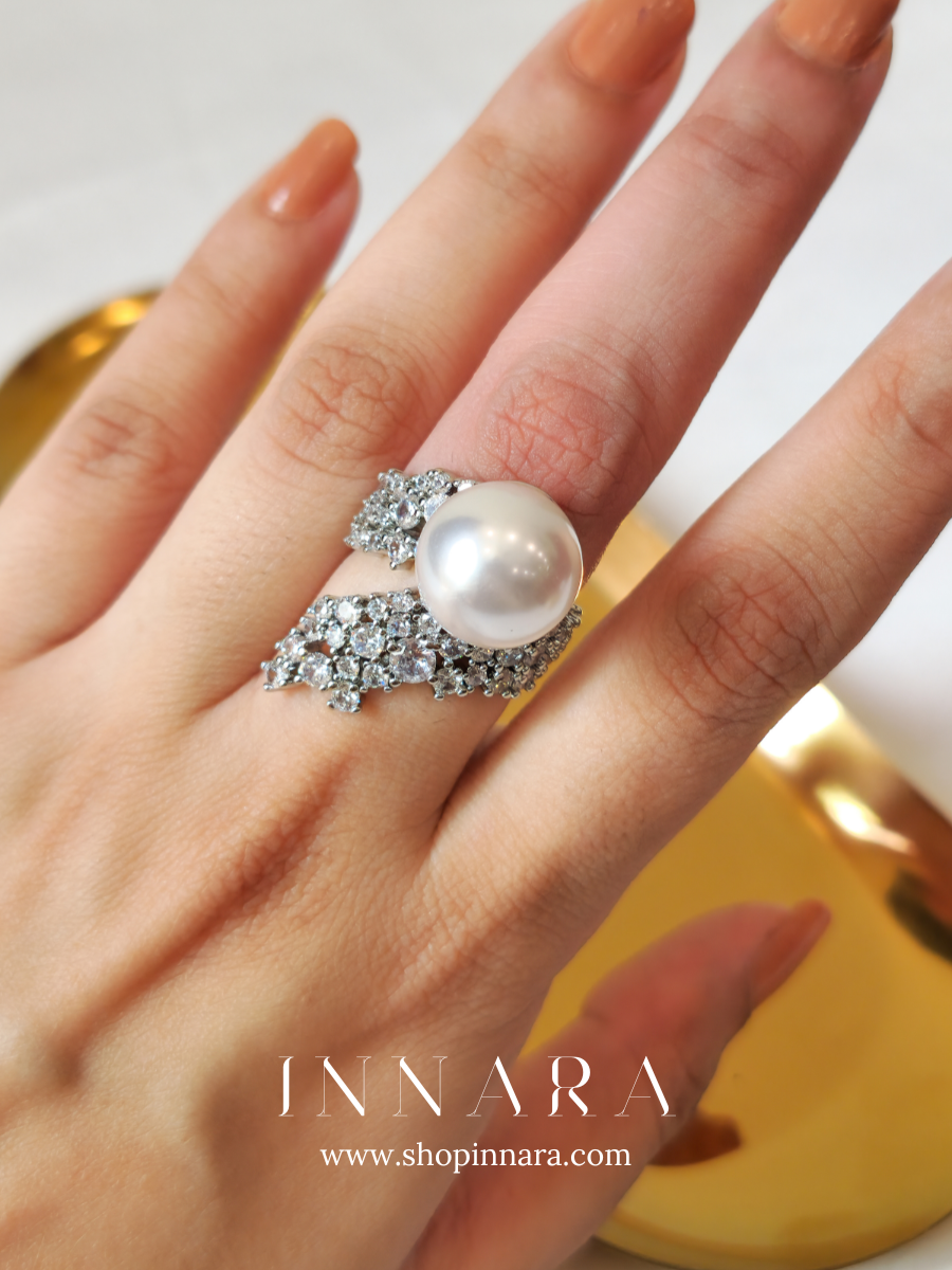 Pearl Symphony Ring (Adjustable)