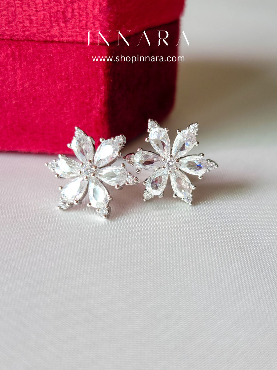 Crystal Snowdrop Studs