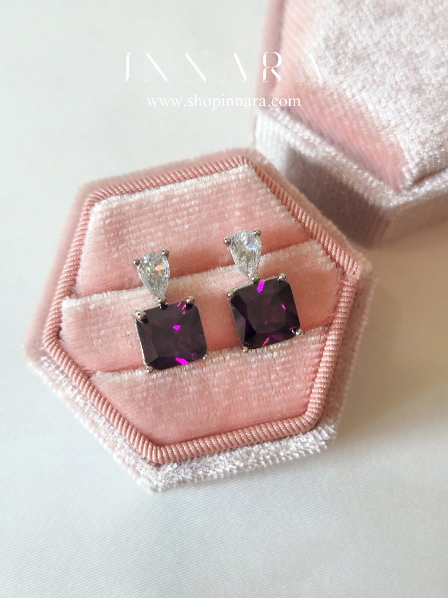 Lavender Cascade Studs