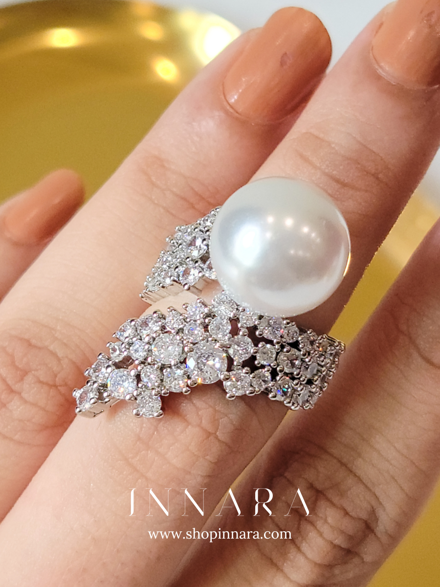 Pearl Symphony Ring (Adjustable)