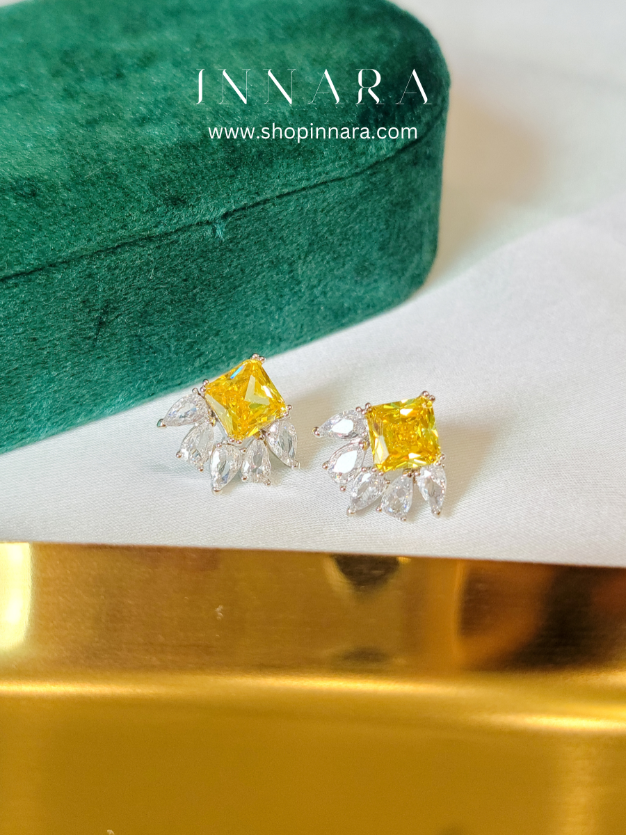 Amber Glow Studs