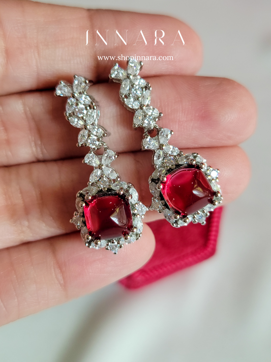 Crimson Waltz Earring