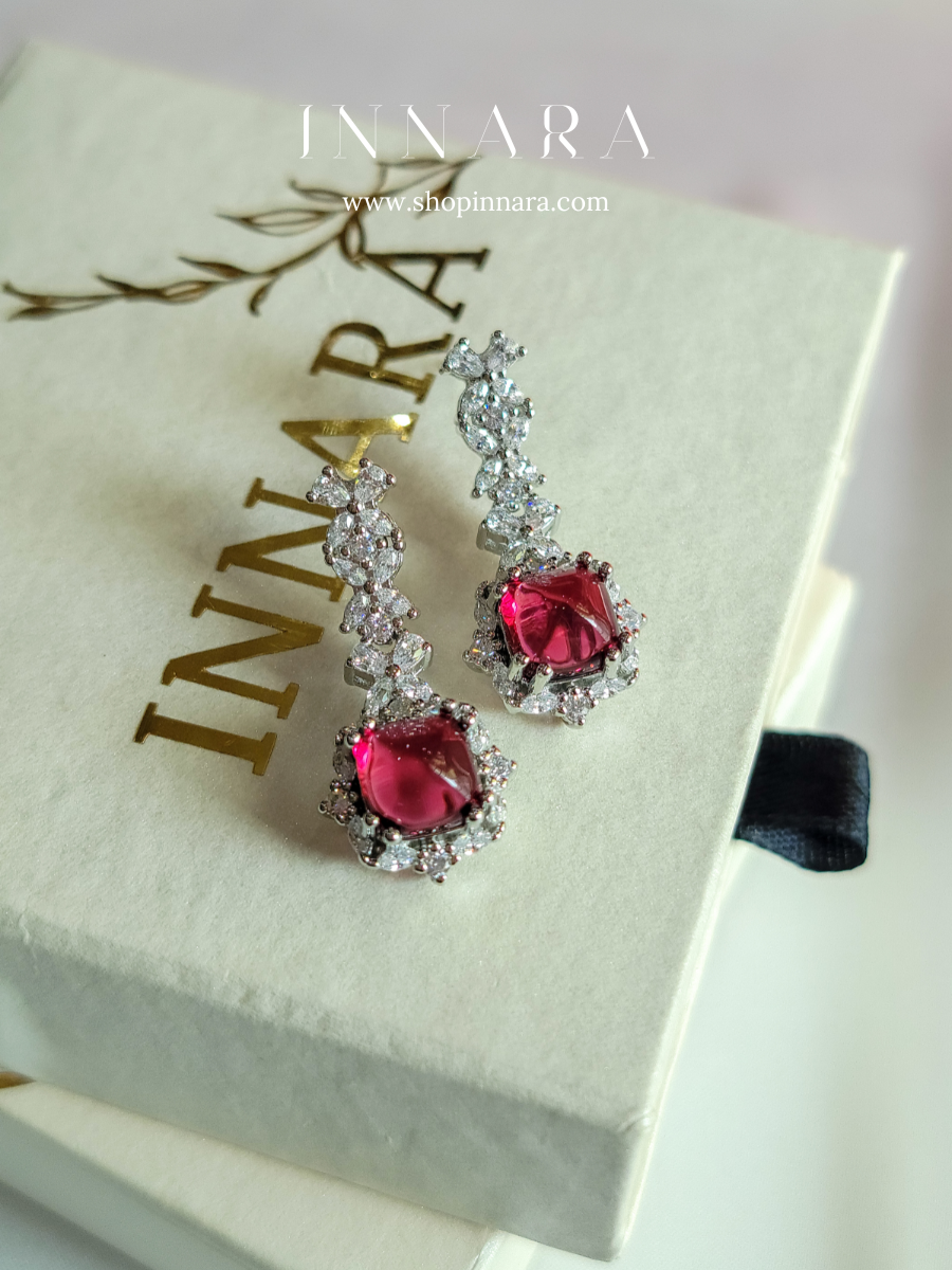 Crimson Waltz Earring