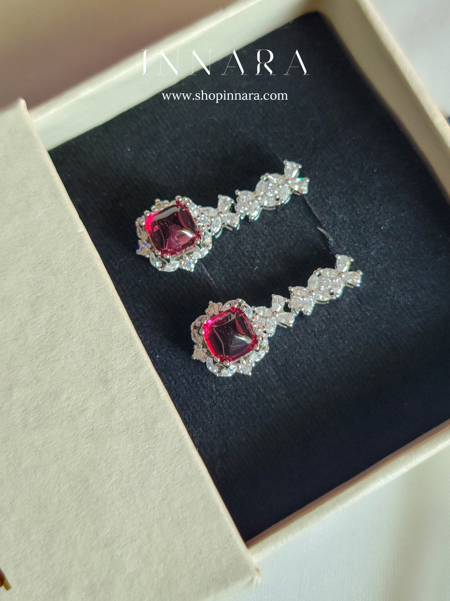 Crimson Waltz Earring