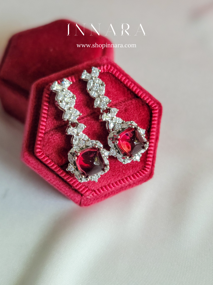 Crimson Waltz Earring