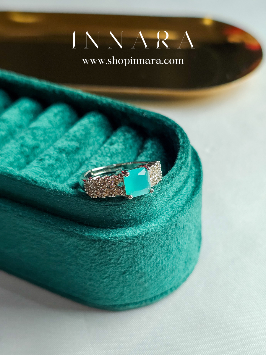 Elyra Teal Ring (Adjustable)