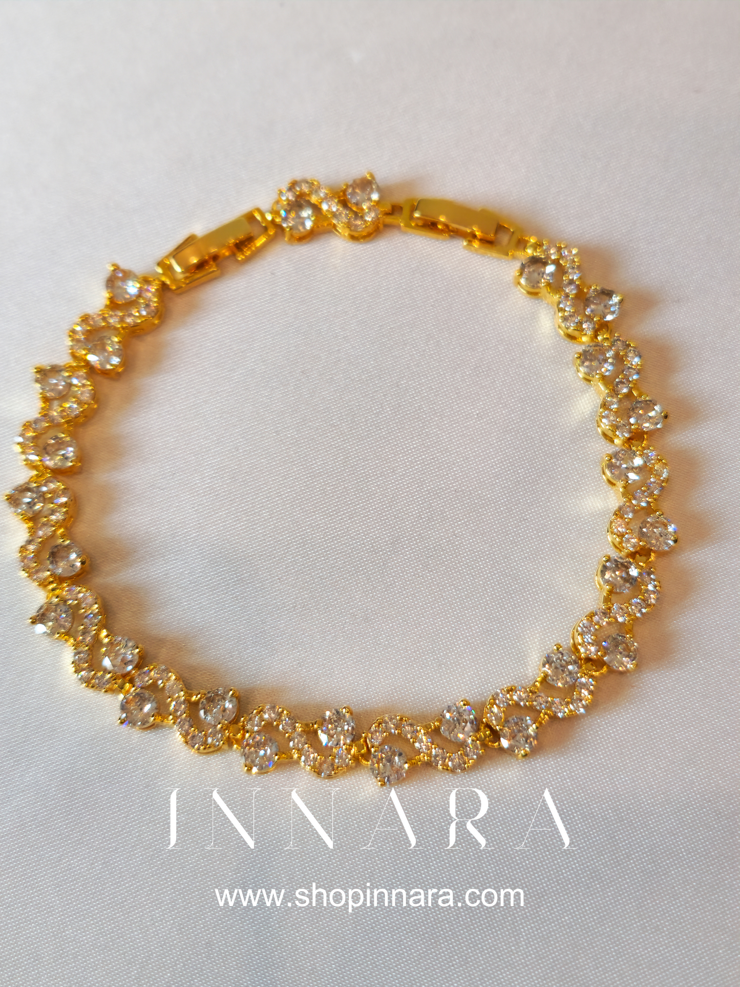 Luxurious Leafy CZ Bracelet