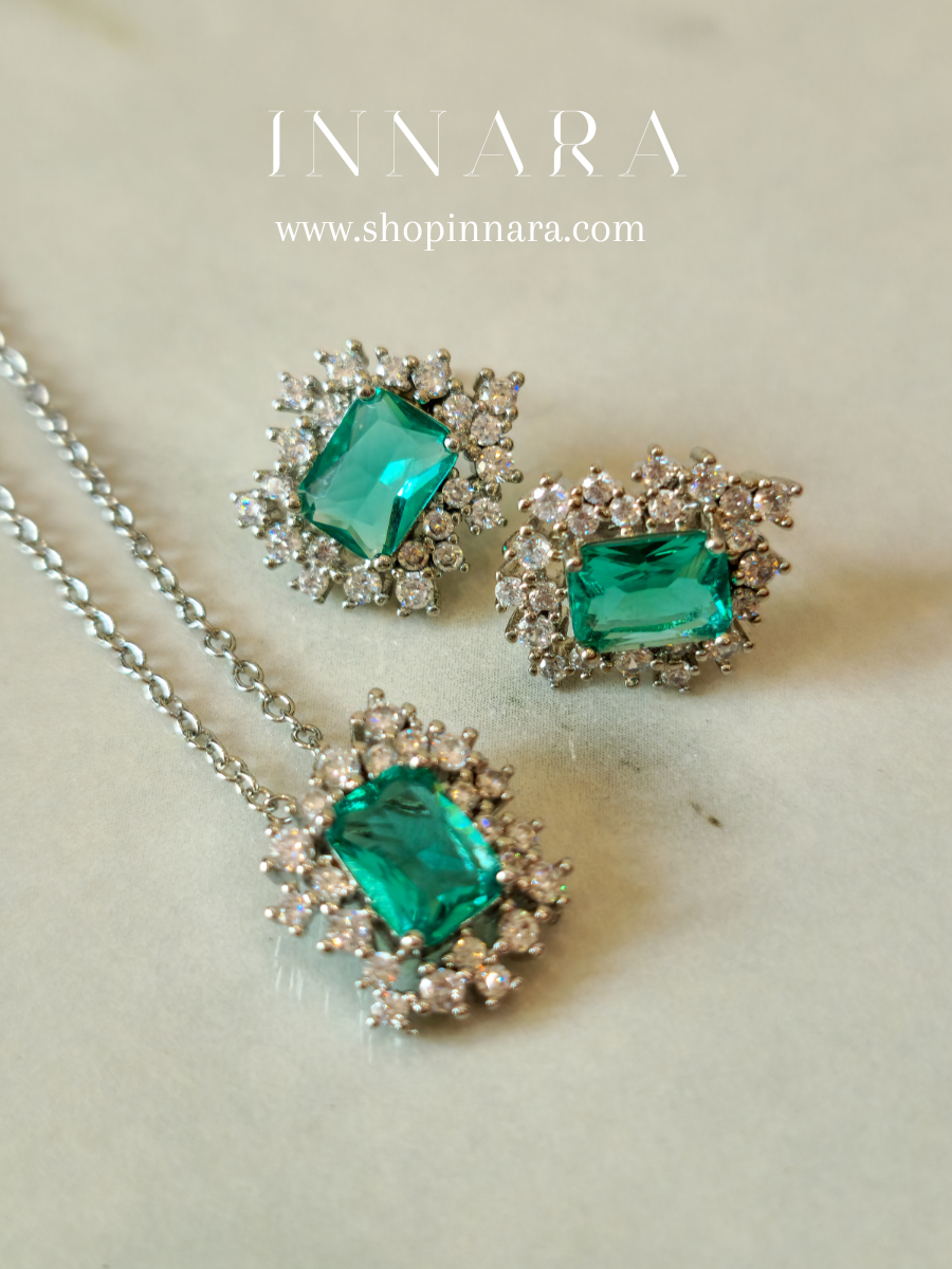 Minimal Teal Zirconia Set