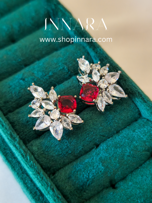 Garnet Gleam Earrings