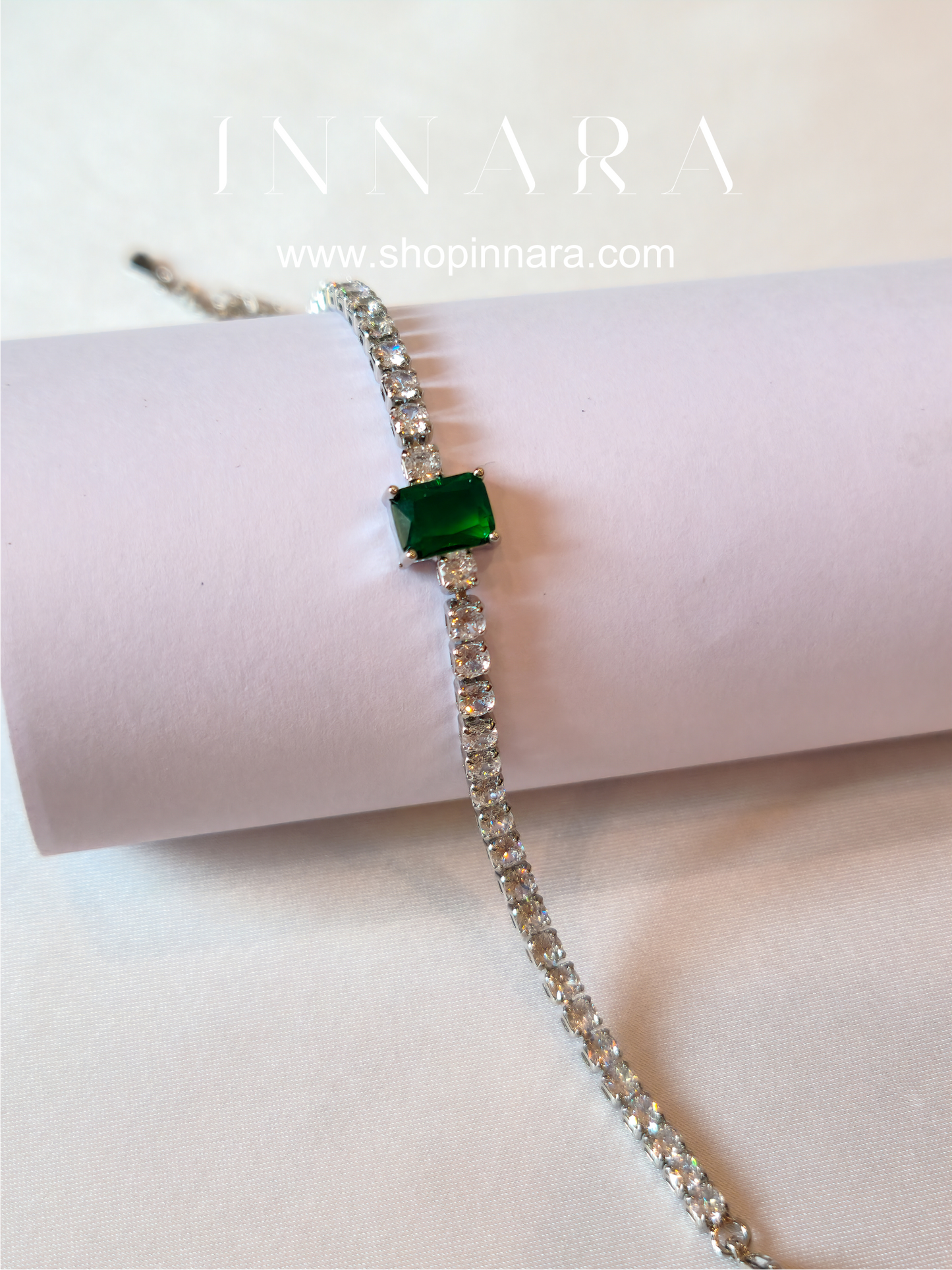 Green Envy Square Bracelet