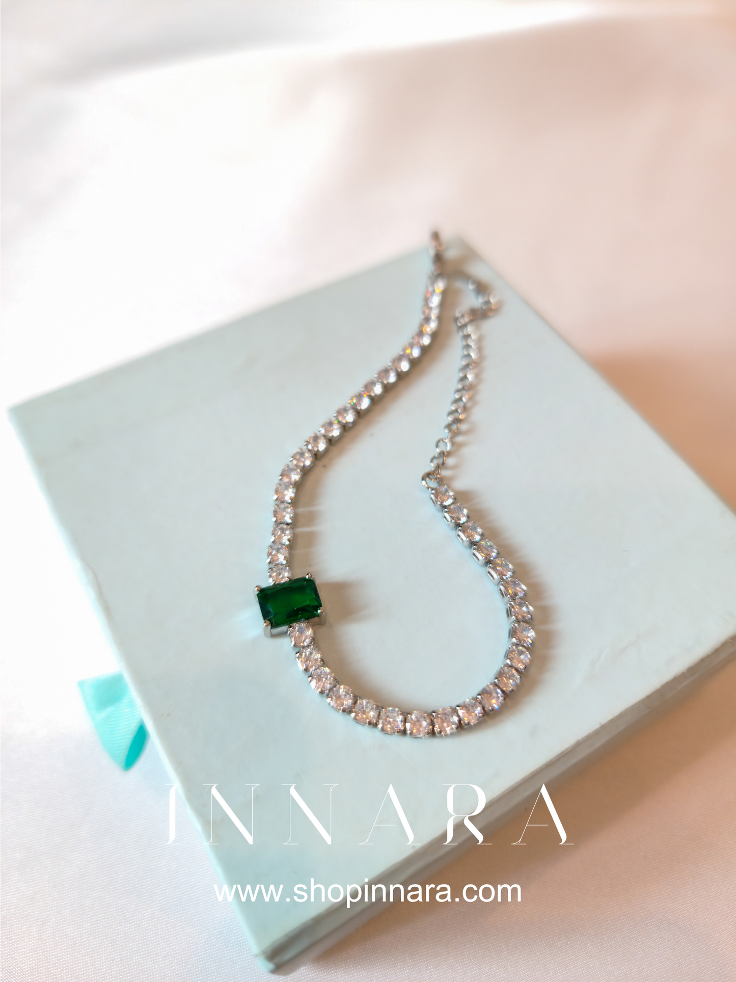 Green Envy Square Bracelet