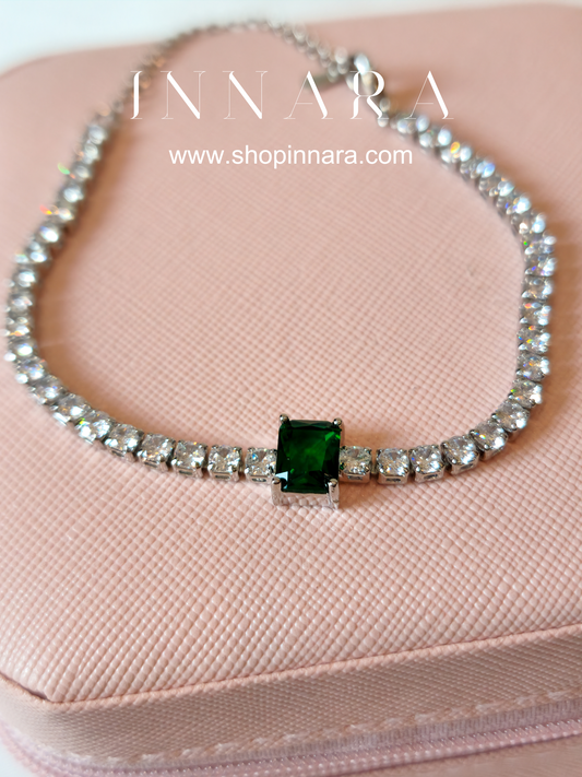 Green Envy Square Bracelet